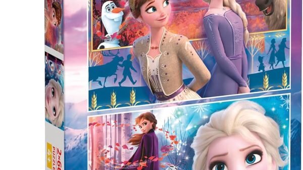 Clementoni - 21609 - Supercolor Puzzle - Disney La Reine des Neiges 2-2x60 pièces - Puzzle Enfant - boîte de 2 Puzzles (60 pièces) - fabriqué en Italie, 5 Ans et Plus