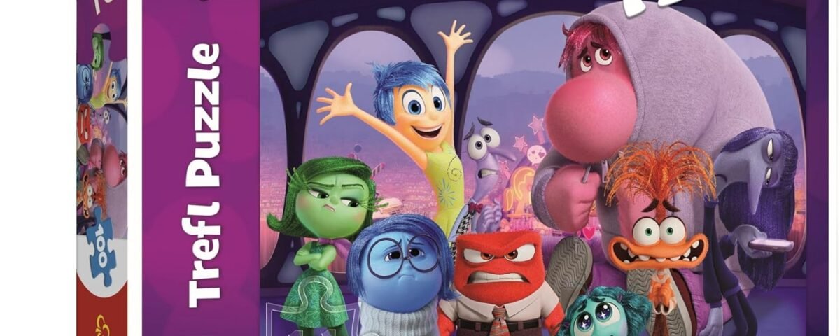 Trefl - Inside Out 2, Vice-Versa - Puzzles 100 Pièces - Puzzle Coloré avec des Personnages de Film Animé, Divertissement Créatif, Loisir pour Les Enfants à partir de 5 Ans