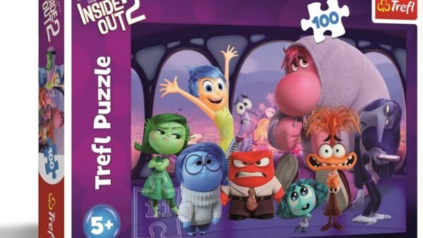 Trefl - Inside Out 2, Vice-Versa - Puzzles 100 Pièces - Puzzle Coloré avec des Personnages de Film Animé, Divertissement Créatif, Loisir pour Les Enfants à partir de 5 Ans