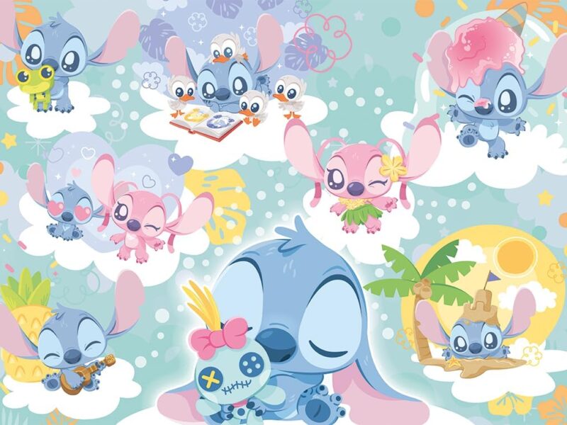 Nathan - Puzzle Adulte - Puzzle 1000 pièces - Stitch rêveur - Adultes et Enfants dès 14 Ans - Puzzle de qualité supérieure - Encastrement Parfait-Collection Mes Héros - 12001320