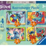 Ravensburger - Puzzle Disney Stitch 4 en 1 pour Enfants de 3 Ans et Plus, Jeu éducatif et Stimulant, 4 Puzzles de 12, 16, 20, 24 pièces
