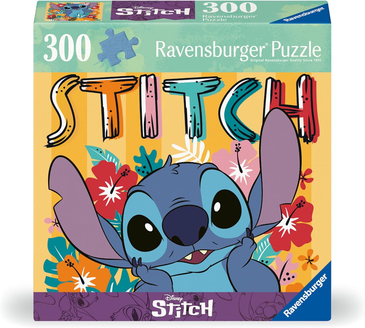 Ravensburger - Puzzle 300 pièces - Stitch - Adultes et Enfants dès 8 Ans - Puzzle de qualité supérieure - Encastrement Parfait - Disney - 13399