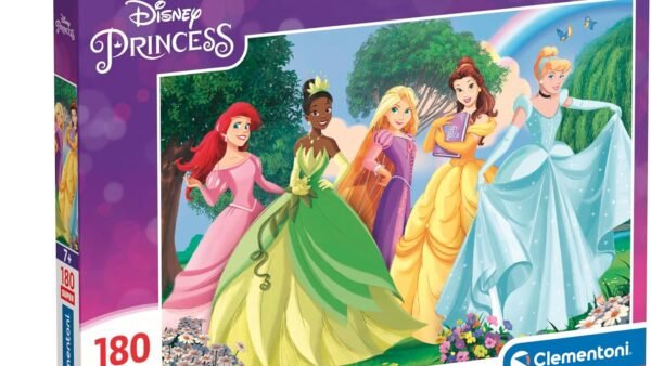 Clementoni Puzzle Super Princess 180 Pièces - Supercolor, Puzzle pour Enfants, Disney, Fabriqué en Italie, 29787