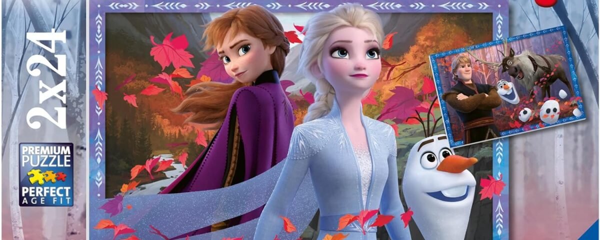 Ravensburger - Puzzle Enfant - Puzzles 2x24 p - vers des contrées glacées - Disney La Reine des Neiges 2 - Dès 4 Ans - 05010