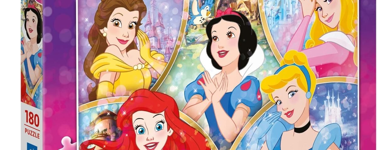 Clementoni - 29311 - Supercolor Puzzle - Disney Princess - 180 pièces - Puzzle Enfant - fabriqué en Italie, 7 Ans et Plus