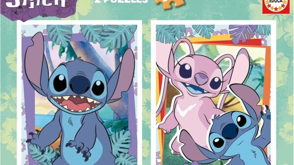 Educa - Lot de 2 Puzzles de 500 pièces chacun avec Images de Stitch. Dimensions : 34 x 48 cm. À partir de 11 Ans (19732)