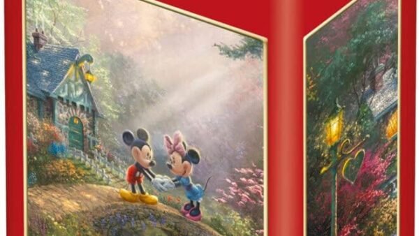 Schmidt Spiele 59928 Thomas Kinkade, Disney, Mickey et Minnie à Hawaï, Puzzle de 500 pièces dans une boîte Nostalgie, coloré