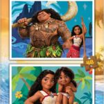 Educa - 2 Puzzles en Carton de 48 pièces avec Les Images de Moana 2, Double Plaisir. Mesures 28 x 20 cm. De 3 4 5 6 Ans (20102)