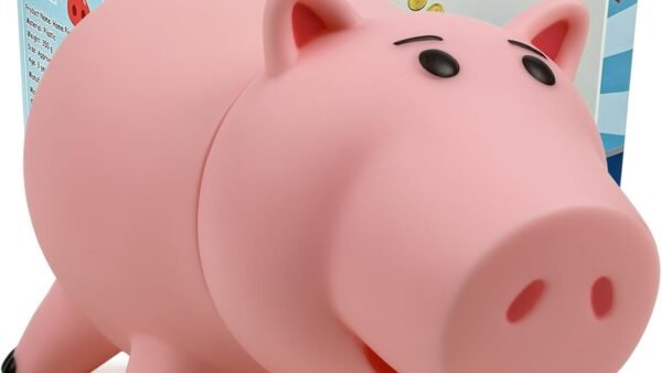 Queentas Tirelire Enfant Cochon Toy Story Hamm Tirelires décoratives Billet et Piece Tirelire Cadeau Enfant Garcon Fille (Couleur:Rose)