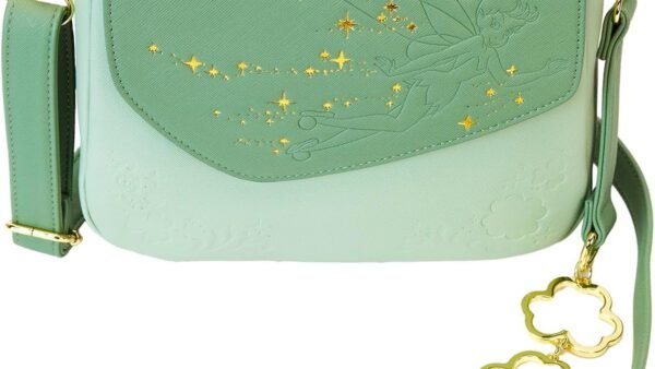 Loungefly Disney Fée Clochette Trèfle à 4 Feuilles Bandoulière, Multicolore