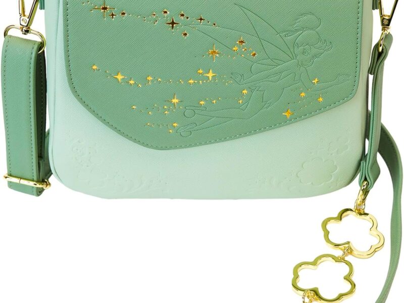 Loungefly Disney Fée Clochette Trèfle à 4 Feuilles Bandoulière, Multicolore