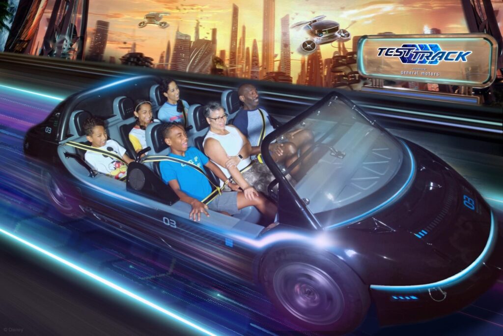 wdw epcot test track on ride photo 1