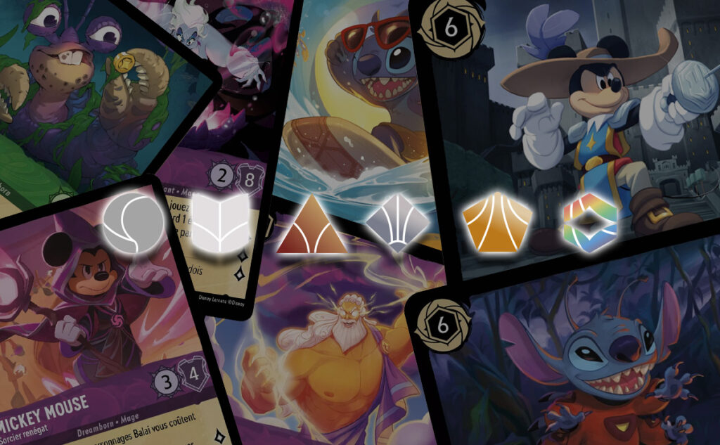 Les differentes raretes des cartes Disney Lorcana