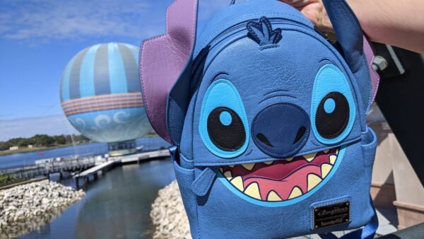 Stitch Loungefly backpack in Disney Springs scaled 1