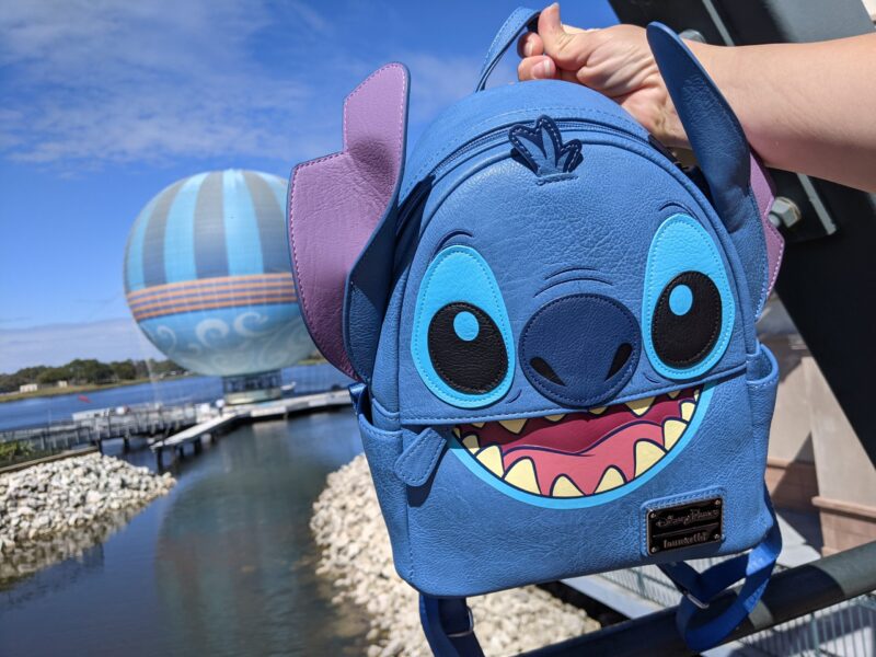 Stitch Loungefly backpack in Disney Springs scaled 1
