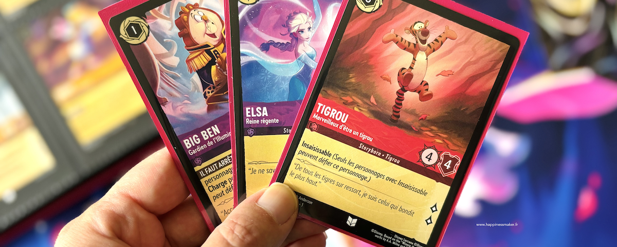 disney lorcana tcg exemple de cartes a collectionner jouer