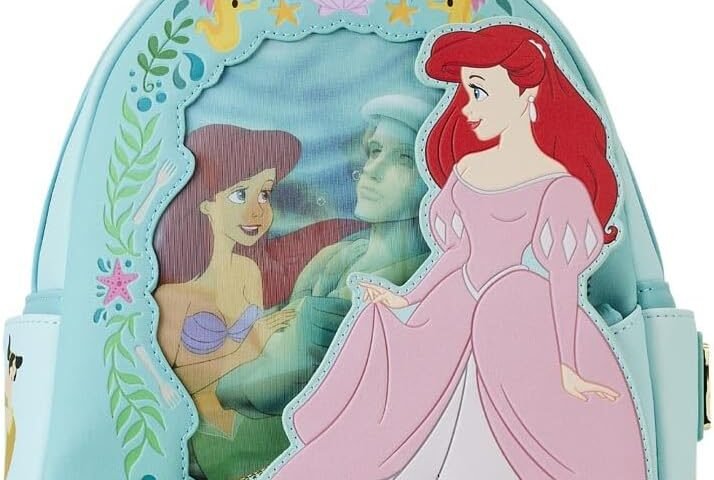 Loungefly - Mini Sac A Dos Disney - Little Mermaid Princess Ariel Lenticular - 0671803466999