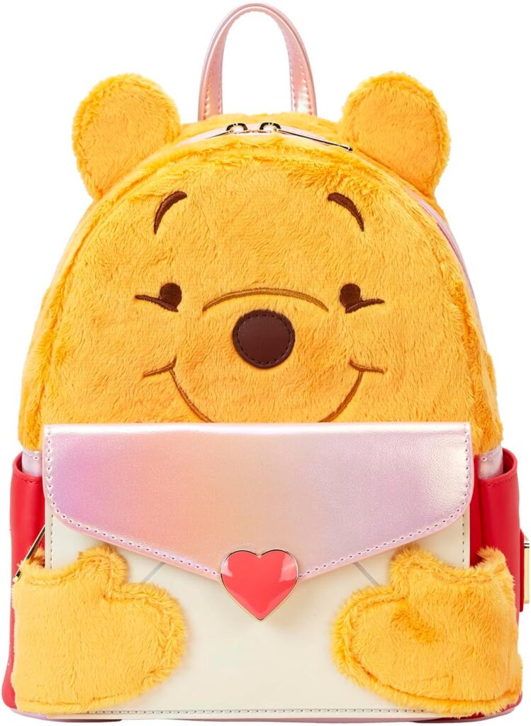 Loungefly Disney Winnie l'ourson Love Letter Mini sac à dos, Multicolore