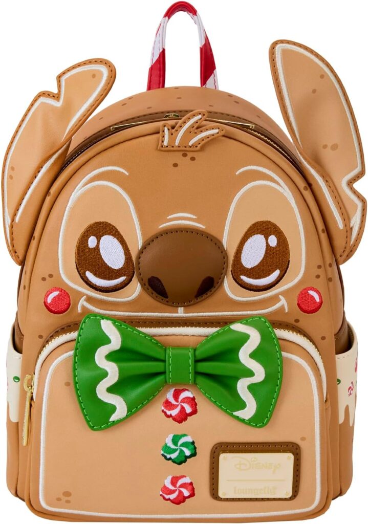 Loungefly Disney Lilo & Stitch Petit sac à dos pour cosplay Motif point de pain d'épice