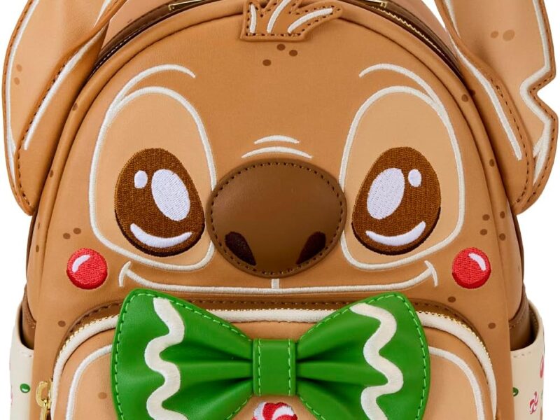 Loungefly Disney Lilo & Stitch Petit sac à dos pour cosplay Motif point de pain d'épice