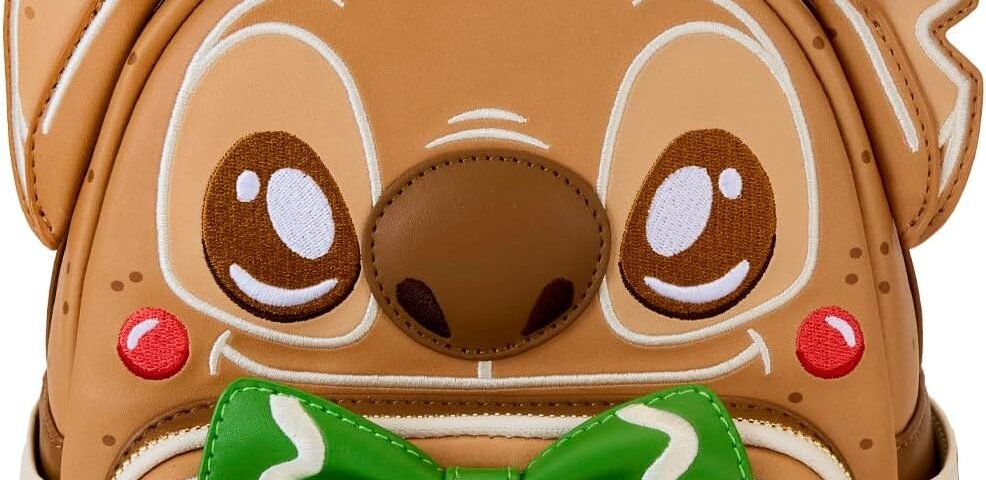 Loungefly Disney Lilo & Stitch Petit sac à dos pour cosplay Motif point de pain d'épice