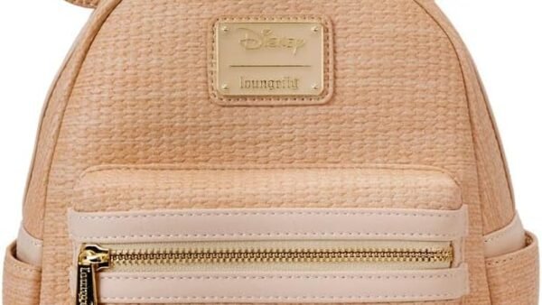 Loungefly Disney Mickey Mouse Woven Texture Mini sac à dos, marron, mini, marron