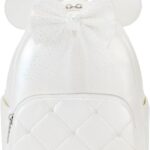 loungefly Disney Minnie Mouse Iriscent Wedding Mini sac à dos