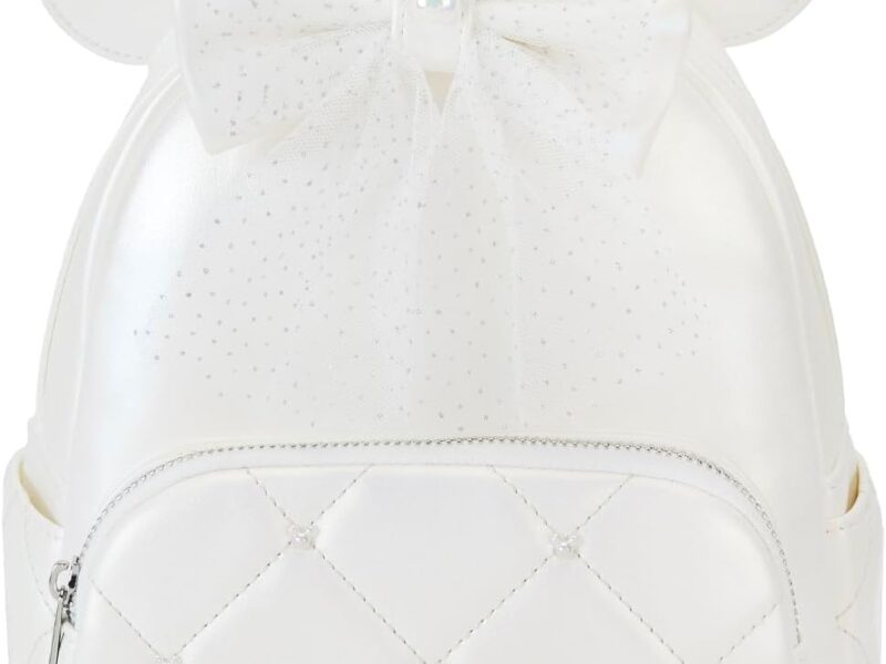 loungefly Disney Minnie Mouse Iriscent Wedding Mini sac à dos