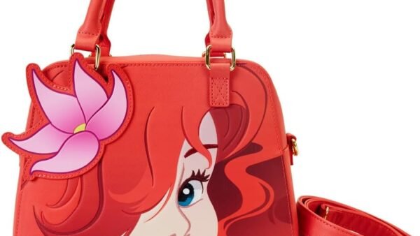 Loungefly Disney The Little Mermaid 35th Anniversary Ariel Face Crossbody Bag