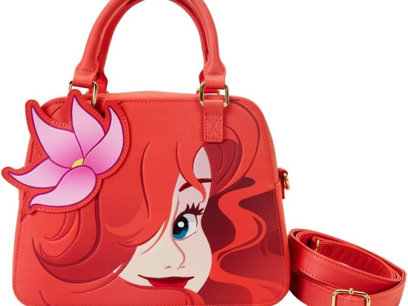 Loungefly Disney The Little Mermaid 35th Anniversary Ariel Face Crossbody Bag