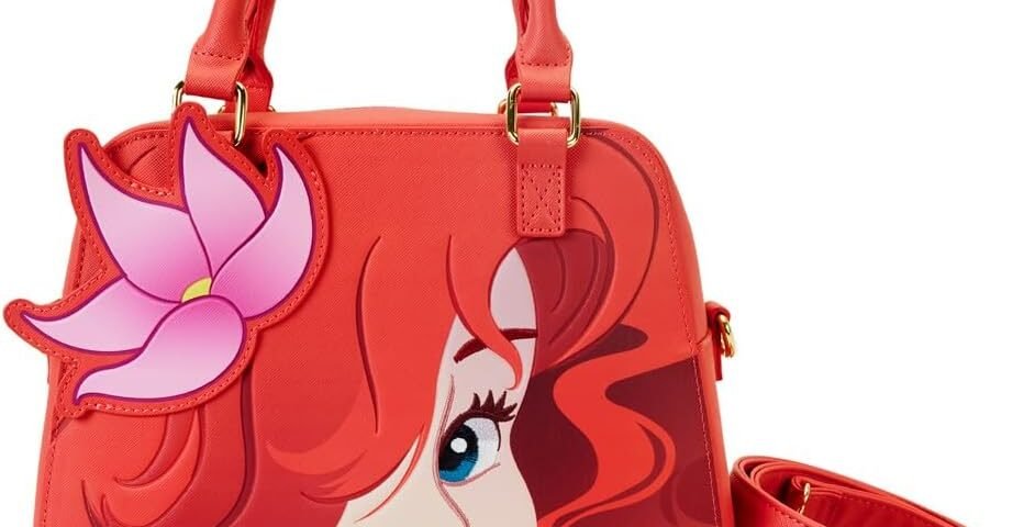 Loungefly Disney The Little Mermaid 35th Anniversary Ariel Face Crossbody Bag