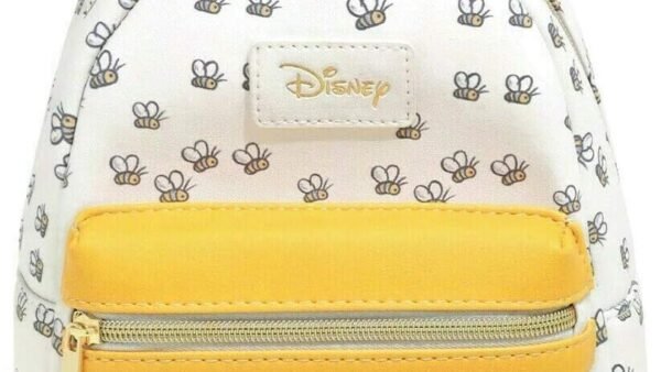 Hot Topic Loungefly Disney Winnie l'ourson Mini sac à dos, motif abeilles et miel, beige, mini, Moderne