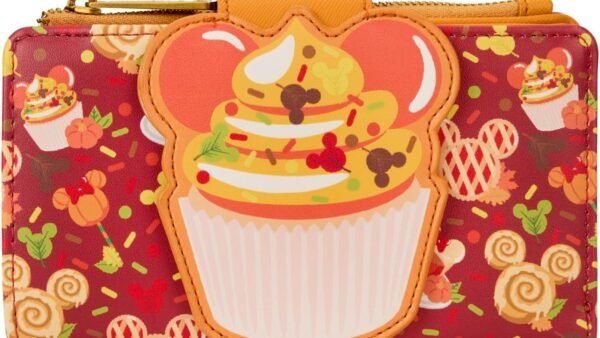 Loungefly Disney: Sweet Treats - Bifold Wallet - Mickey Mouse - Exclusivité Amazon - Porte-Monnaie Mignon à Collectionner - Idée de Cadeau - Étui Porte Cartes avec Plusieurs Fentes pour Les Cartes