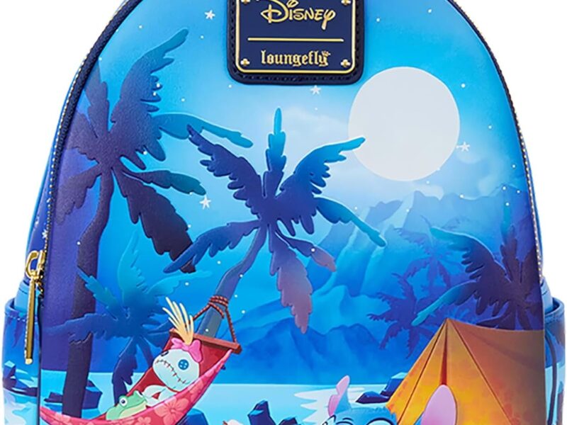 Loungefly Disney Stitch Camping Cuties Glow Mini sac à dos | Lilo & Stitch Sacs et sacs à dos