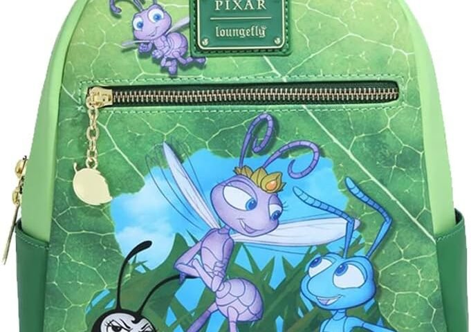 Loungefly! Cuir : Disney Bug's Life Mini sac à dos WDBK2432