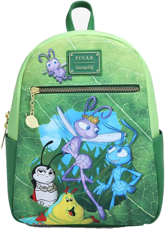 Loungefly! Cuir : Disney Bug's Life Mini sac à dos WDBK2432
