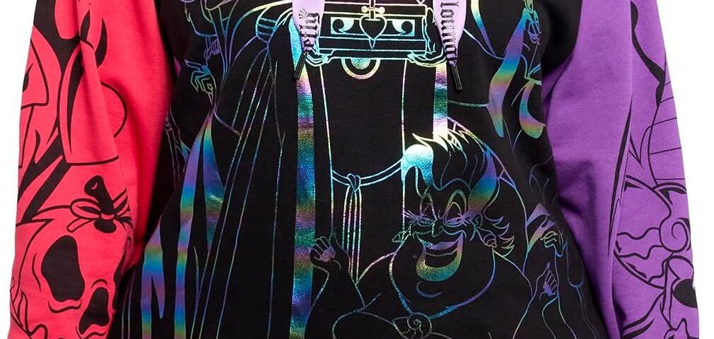 Loungefly Disney Villains Color Block Sweat à capuche XL