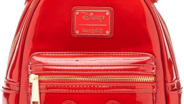 loungefly Disney Mickey Mouse Holographic Series Womens Backpack - Ruby