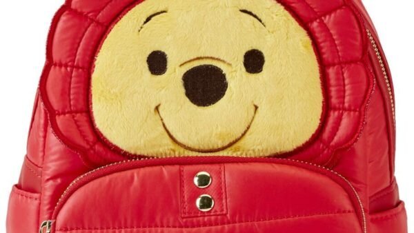 Winnie l'ourson Loungefly - Cosplay Doudoune Femme Mini Sac À Dos Rouge/Jaune Imitation Cuir