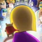 Un super-héros avec une cape et une figurine d'animal affronte deux groupes de personnages masqués colorés dans une confrontation dramatique, inspirée des scènes palpitantes de Hamster & Gretel Saison 2 sur Disney+.