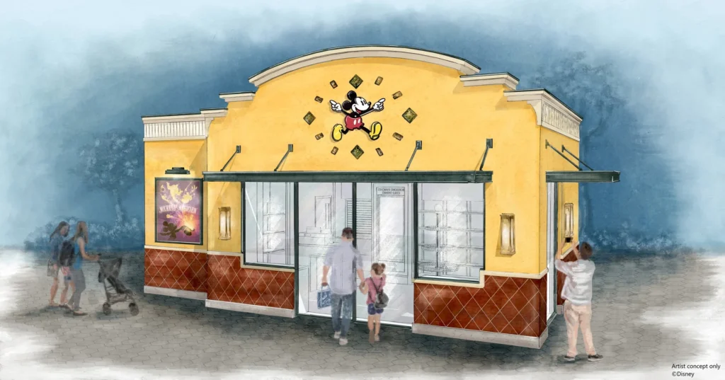 World Premiere Plaza : Disneyland Paris Construit Deux Nouveaux Kiosques De Merchandise Au Design Exclusif