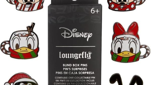 Loungefly Funko Disney Mickey & Friends Hot Cocoa Blind Box Pins - Mickey Mouse - (Styles May Vary) - Disney Standard Characters - Boîte Mystère Pin en Émail - Broche Fantaisie à Collectionner