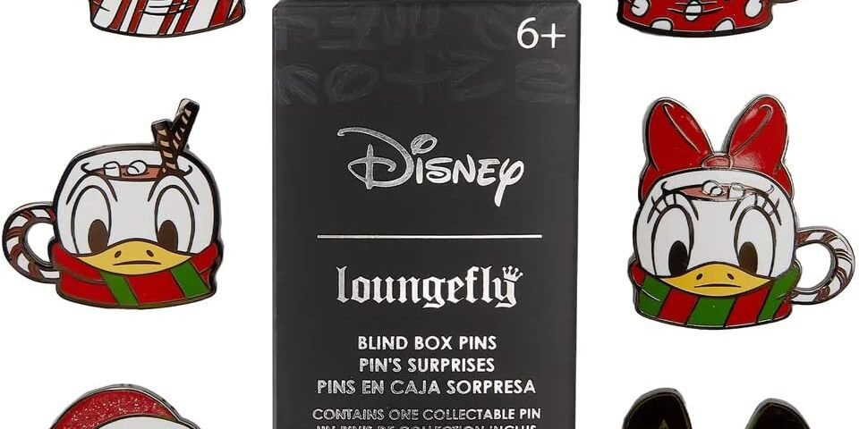 Loungefly Funko Disney Mickey & Friends Hot Cocoa Blind Box Pins - Mickey Mouse - (Styles May Vary) - Disney Standard Characters - Boîte Mystère Pin en Émail - Broche Fantaisie à Collectionner