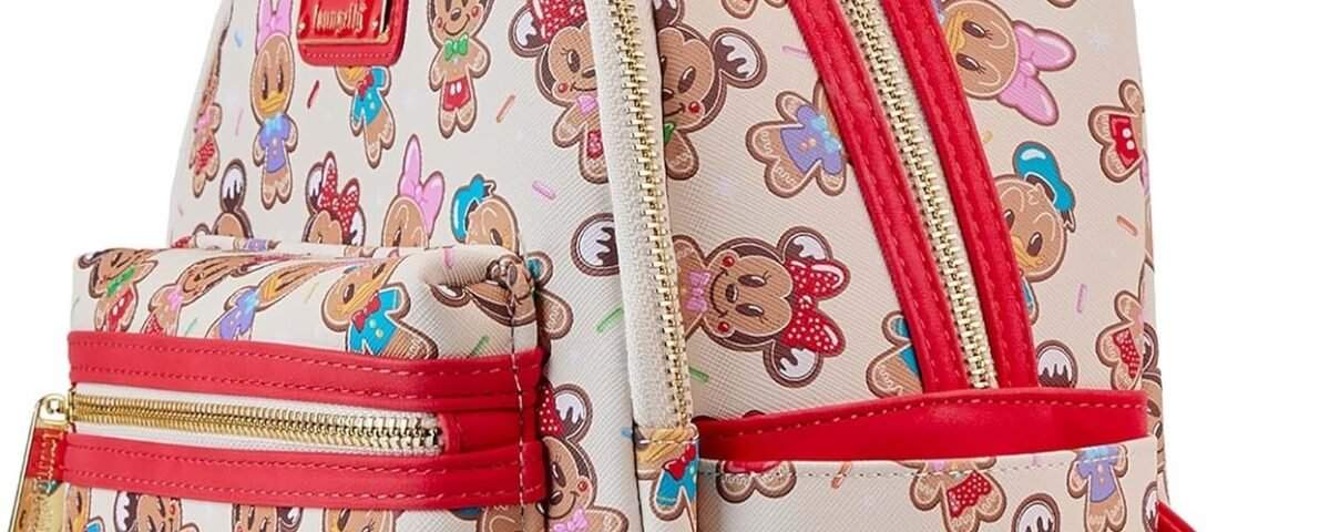 Loungefly Disney Mickey & Friends Mini sac dos avec bandeau d'oreille Motif biscuits en pain d' pice, multicolore, MINI, Mini sac dos