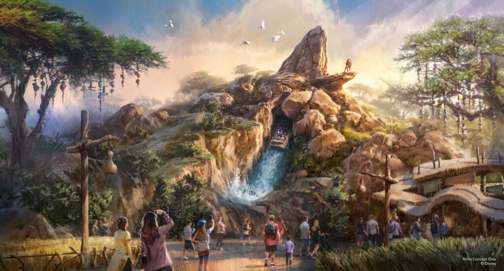 Disney Adventure World : Plans Détaillés De L’attraction Le Roi Lion – 19 Scènes, 3 Descentes Et Un Parcours Aquatique Sur 4 Niveaux
