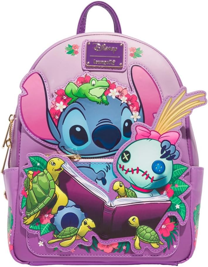 Mini sac à dos Loungefly Disney Lilo and Stitch Scrump Reading