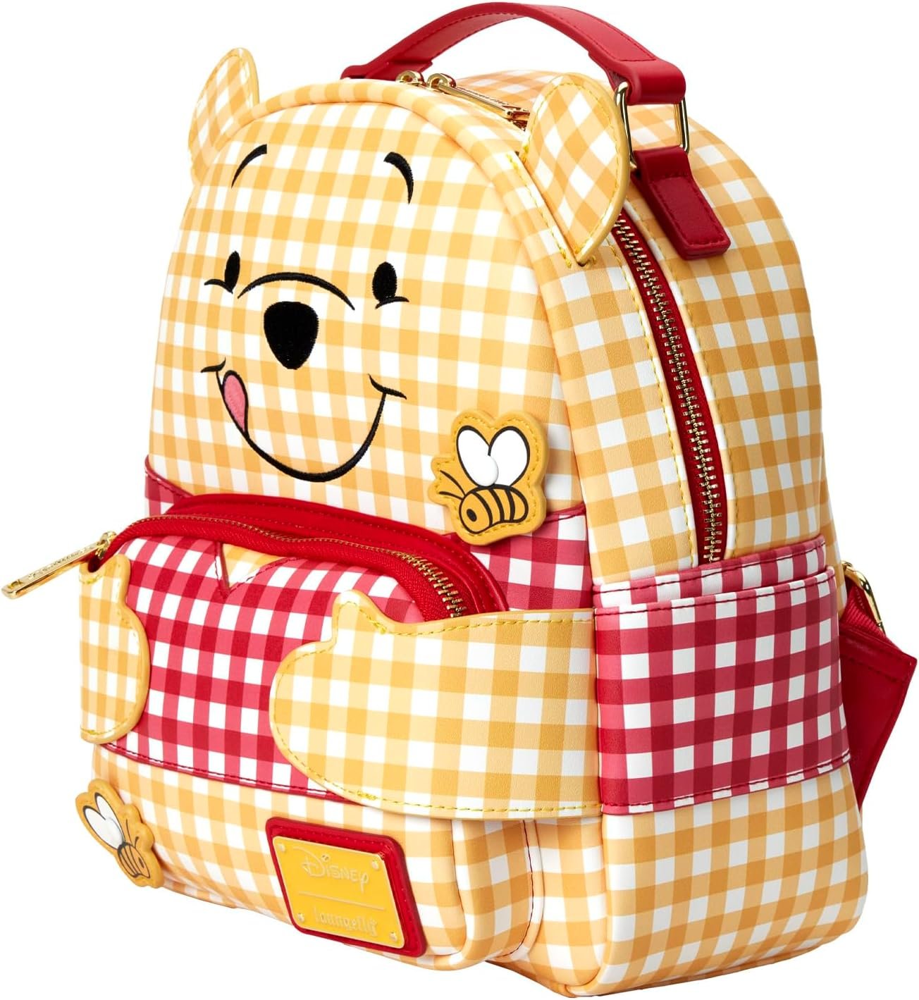 Sac à dos Loungefly Disney Winnie l'Ourson motif Vichy
