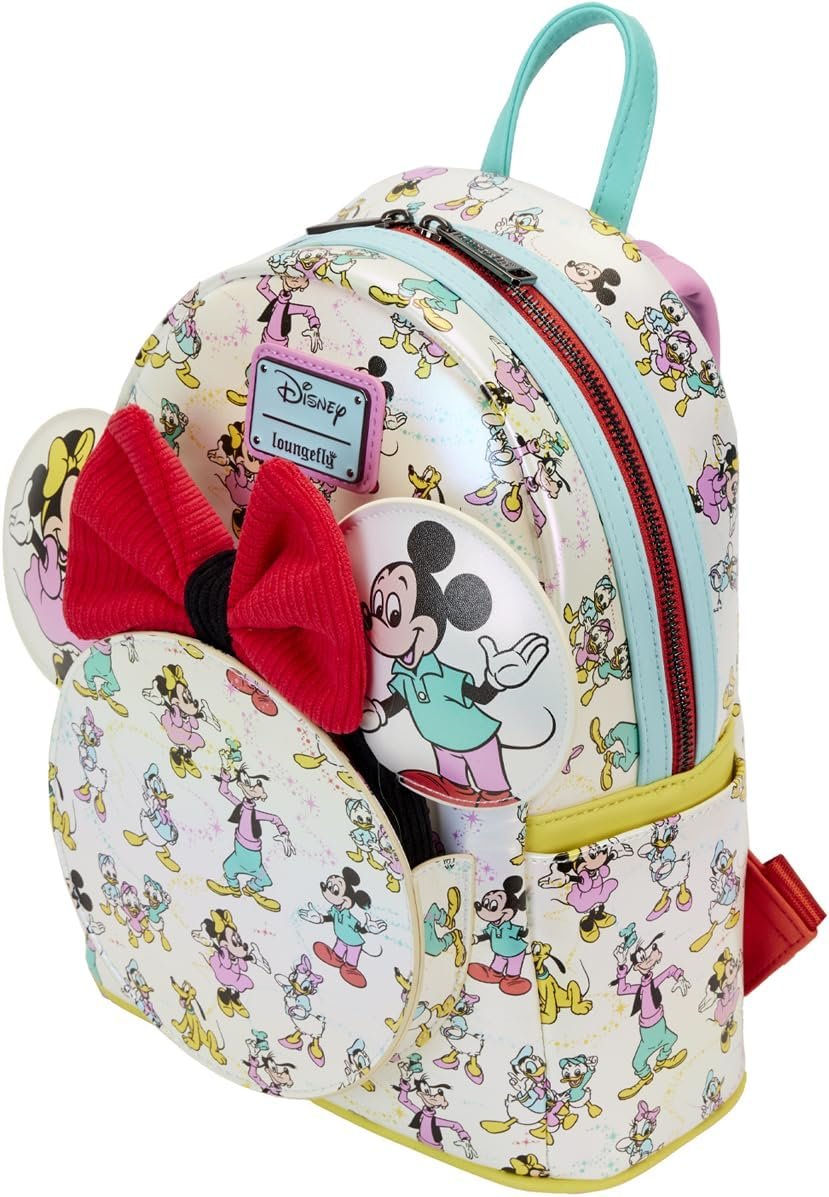 Mini sac à dos Mickey & Minnie Mouse Loungefly Disney 100 ans
