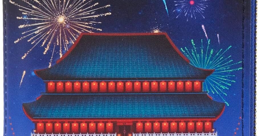 Loungefly - Portefeuille Disney - Mulan Castle - 0671803404557, Mulan, Taille Unique, Disney Mulan Castle Portefeuille zippé, Mulan., Taille Unique, Disney Mulan Castle Portefeuille zippé