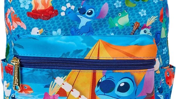 Loungefly Disney by sac à dos Mini Lilo and Stitch Camping Cuties AOP
